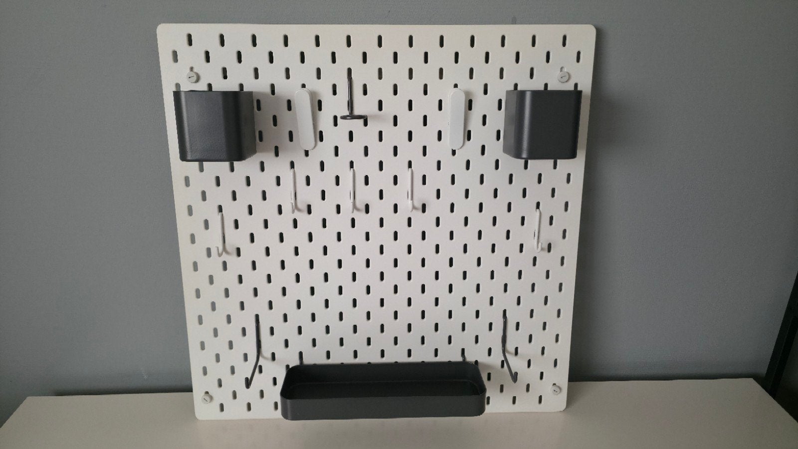 IKEA Skadis Pegboard met accessoires, Ophalen, Zo goed als nieuw, Wit, Modern