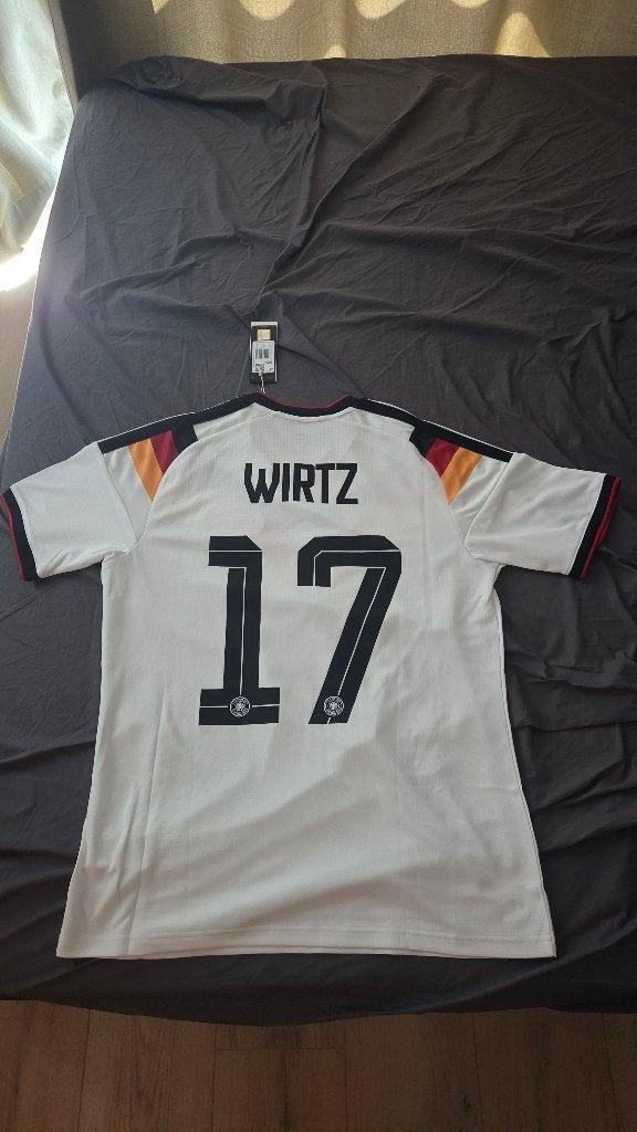 Germany 2026 Original Home Jersy (Medium) (Men) (Wirtz- 17), Kleding | Heren, Maat 48/50 (M), Wit, Nieuw, Ophalen of Verzenden