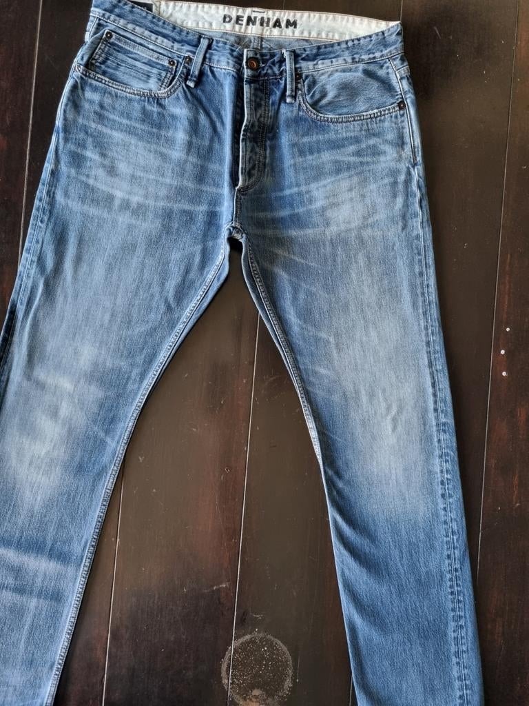 DENHAM RAZOR SLIM FIT JEANS SIZE 36/32, W36 - W38 (confectie 52/54), Blauw, Ophalen of Verzenden, Zo goed als nieuw