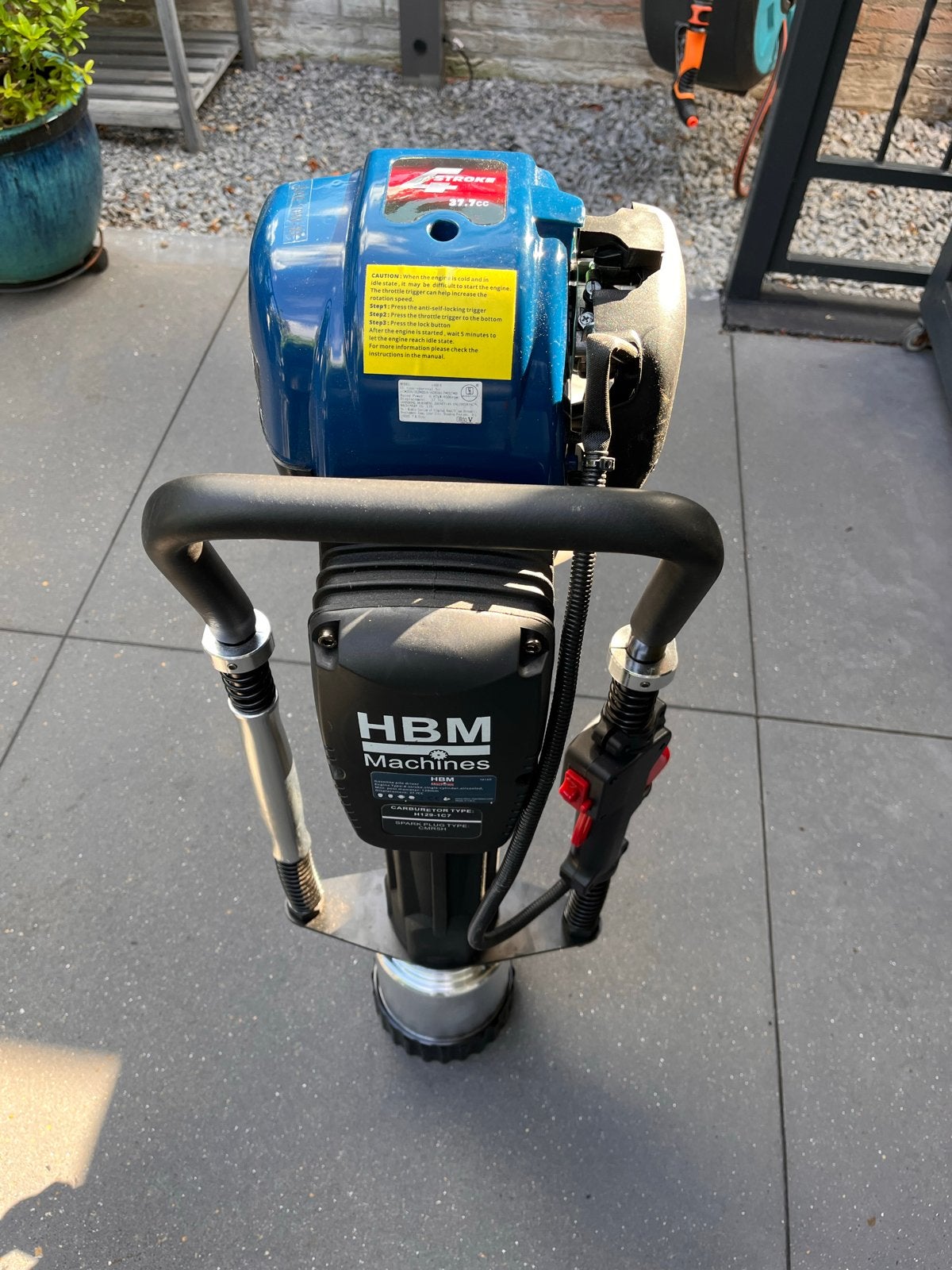HBM Palenrammer 4-Takt te huur, Tuin en Terras, Ophalen