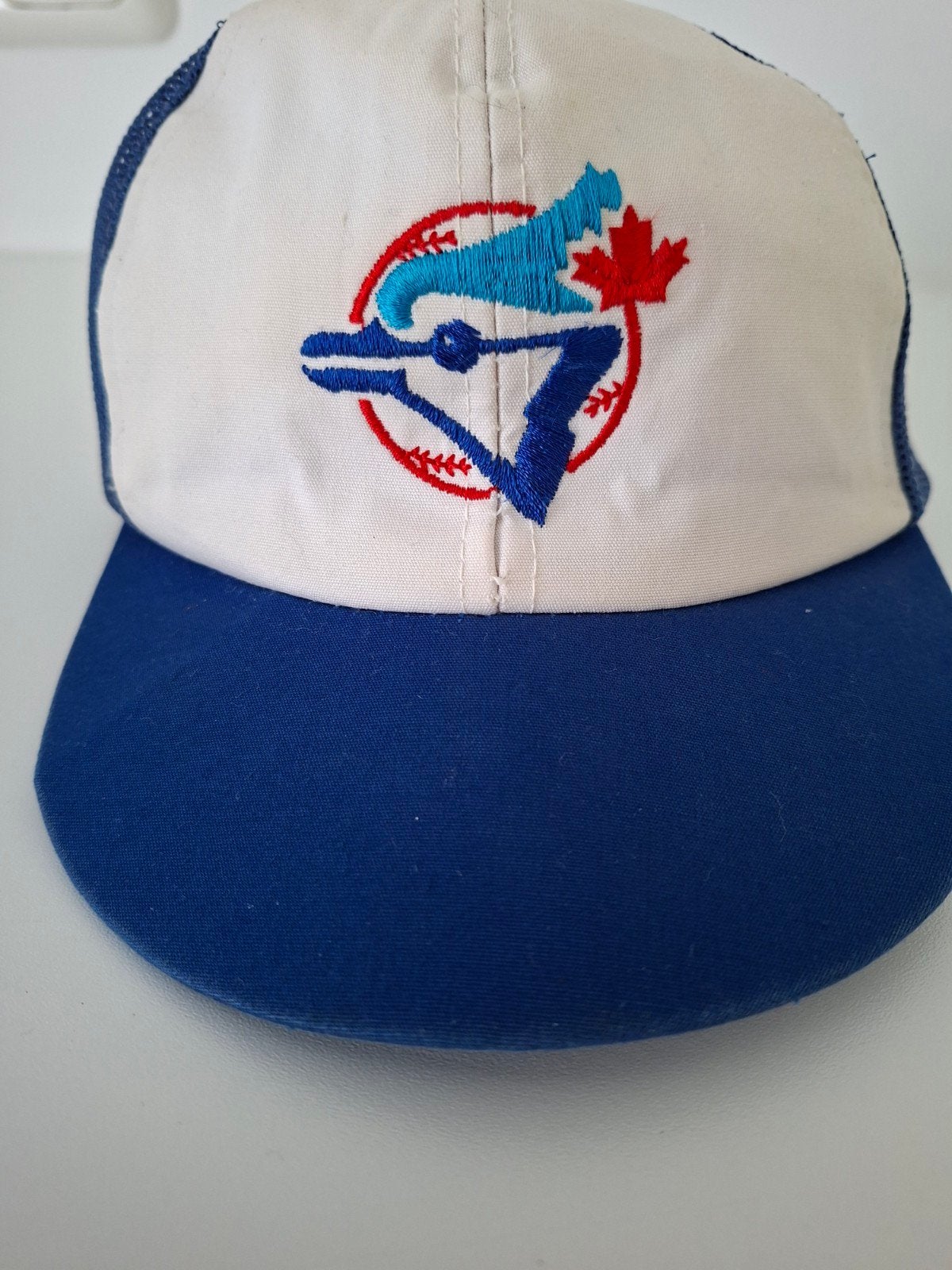 Toronto Blue Jays honkbal set: pet en shirt (maat 5-6 jaar), Ophalen of Verzenden, Gebruikt, Harley, Jongen of Meisje