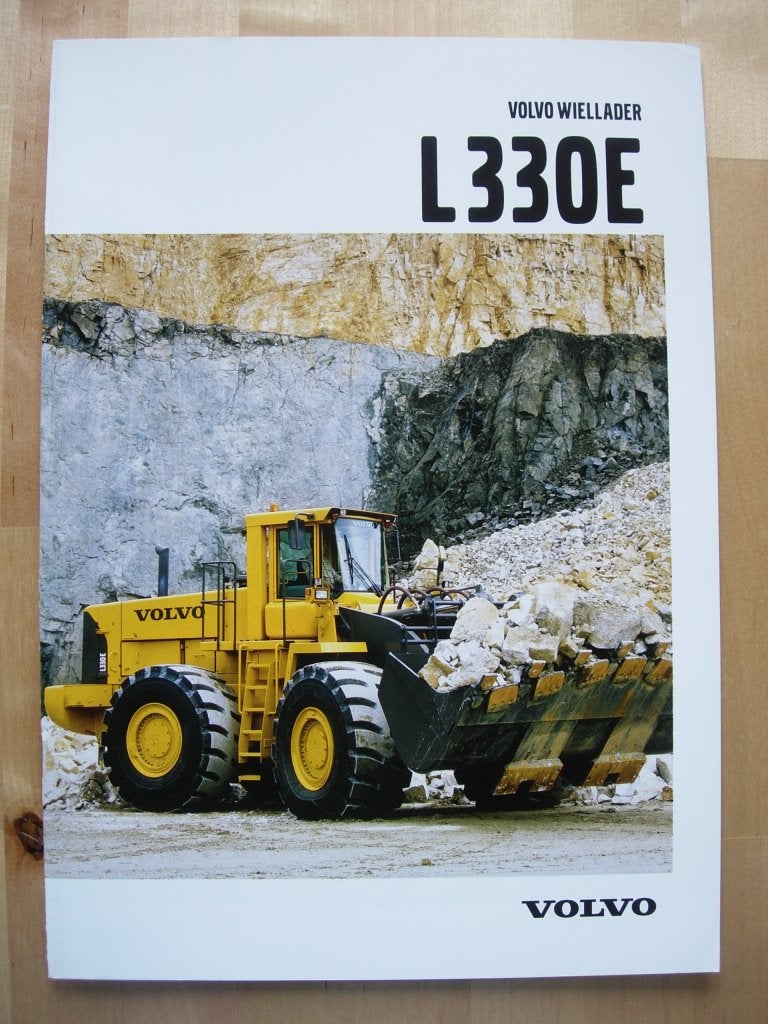 Volvo L330E Shovel Brochure 2003 – Wiellader Lader, Ophalen of Verzenden, Zo goed als nieuw, Volvo
