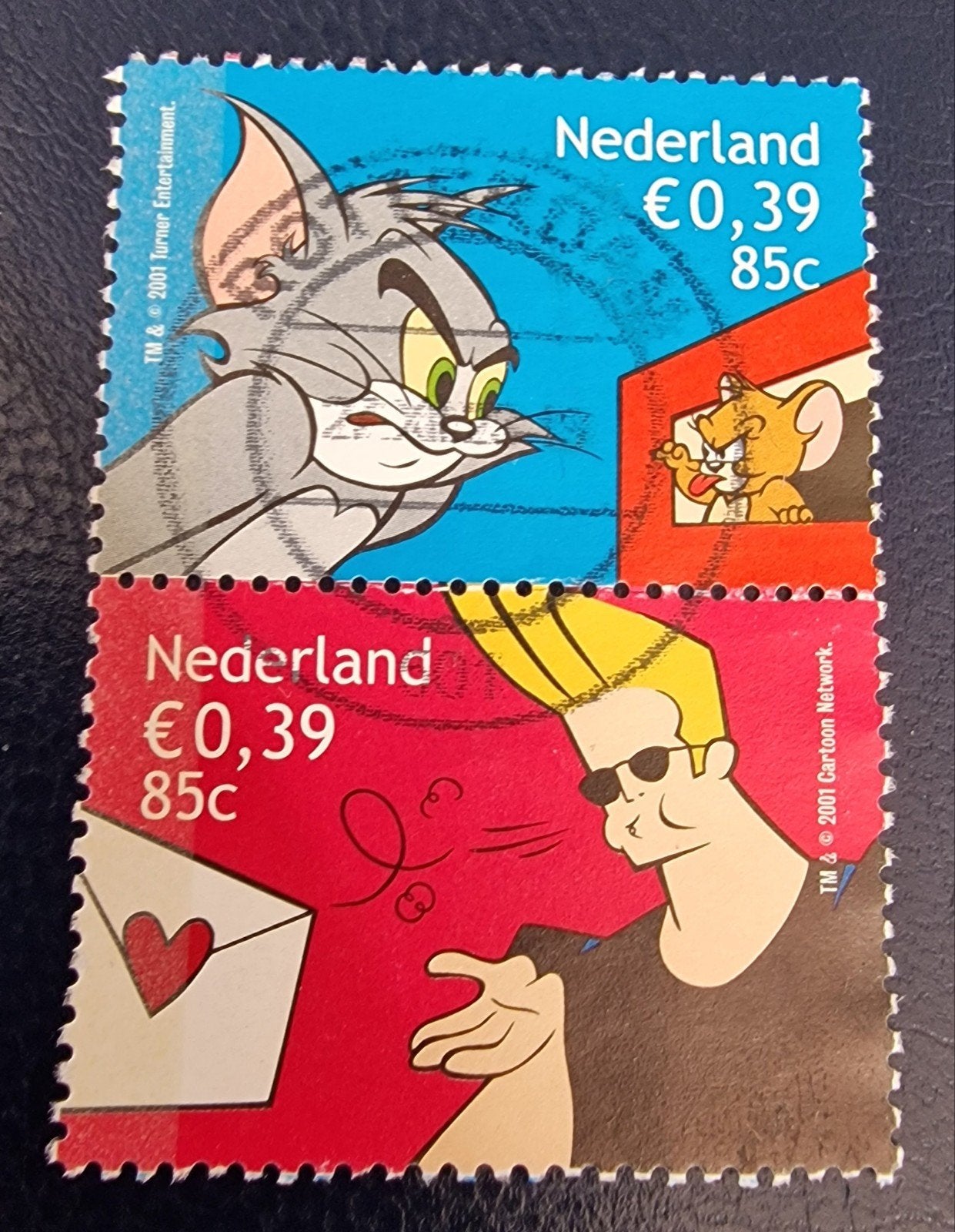 kv714 - paartje jaar 2001 - cartoon, Postzegels en Munten, Verzenden