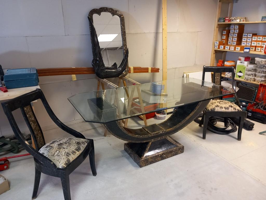 Marmeren complete meubel set, Antiek en Kunst, Antiek | Meubels | Tafels, Ophalen