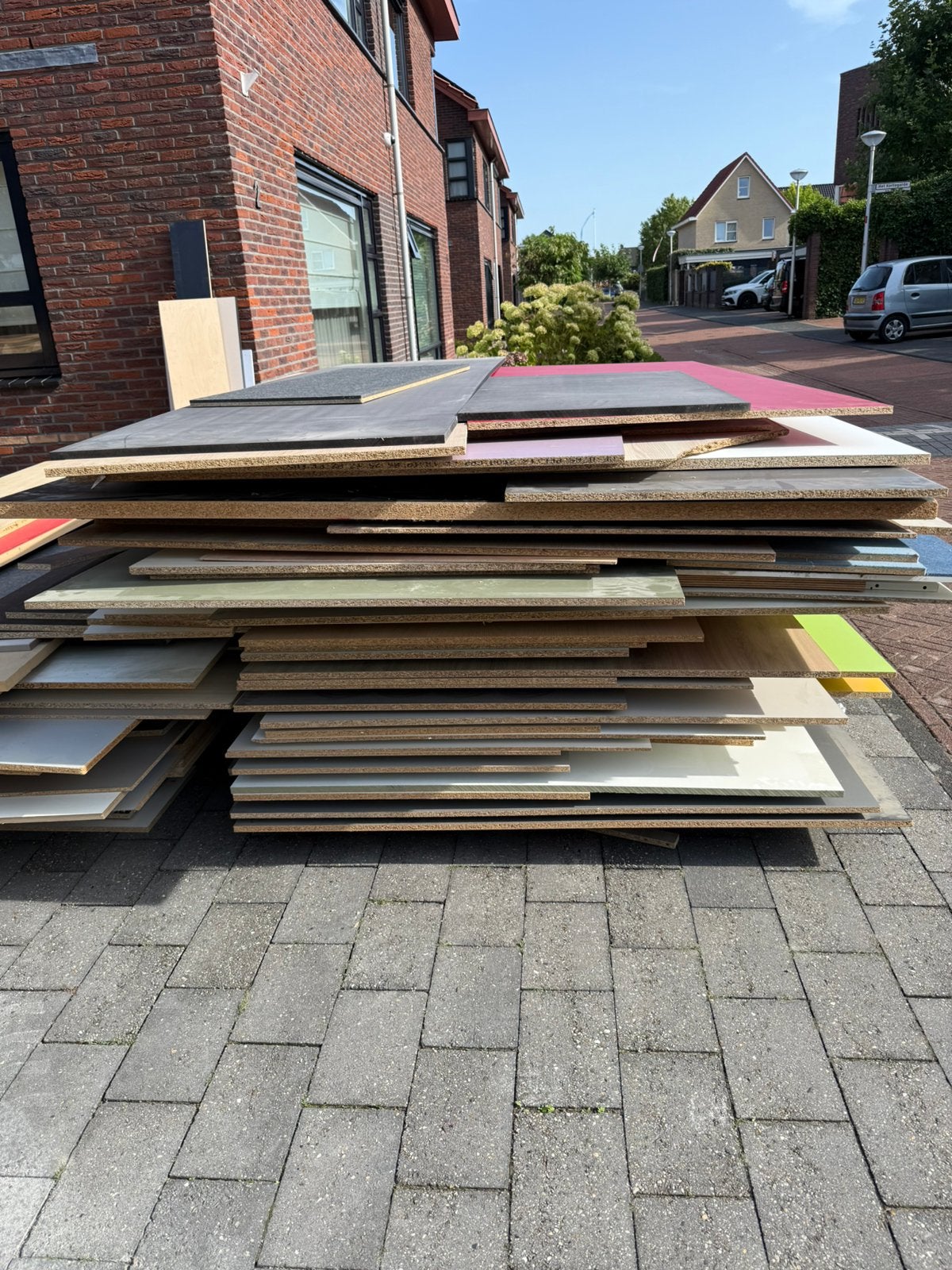 Gratis plaatmateriaal / spaanplaten / MDF, Doe-het-zelf en Verbouw, Ophalen, Zo goed als nieuw