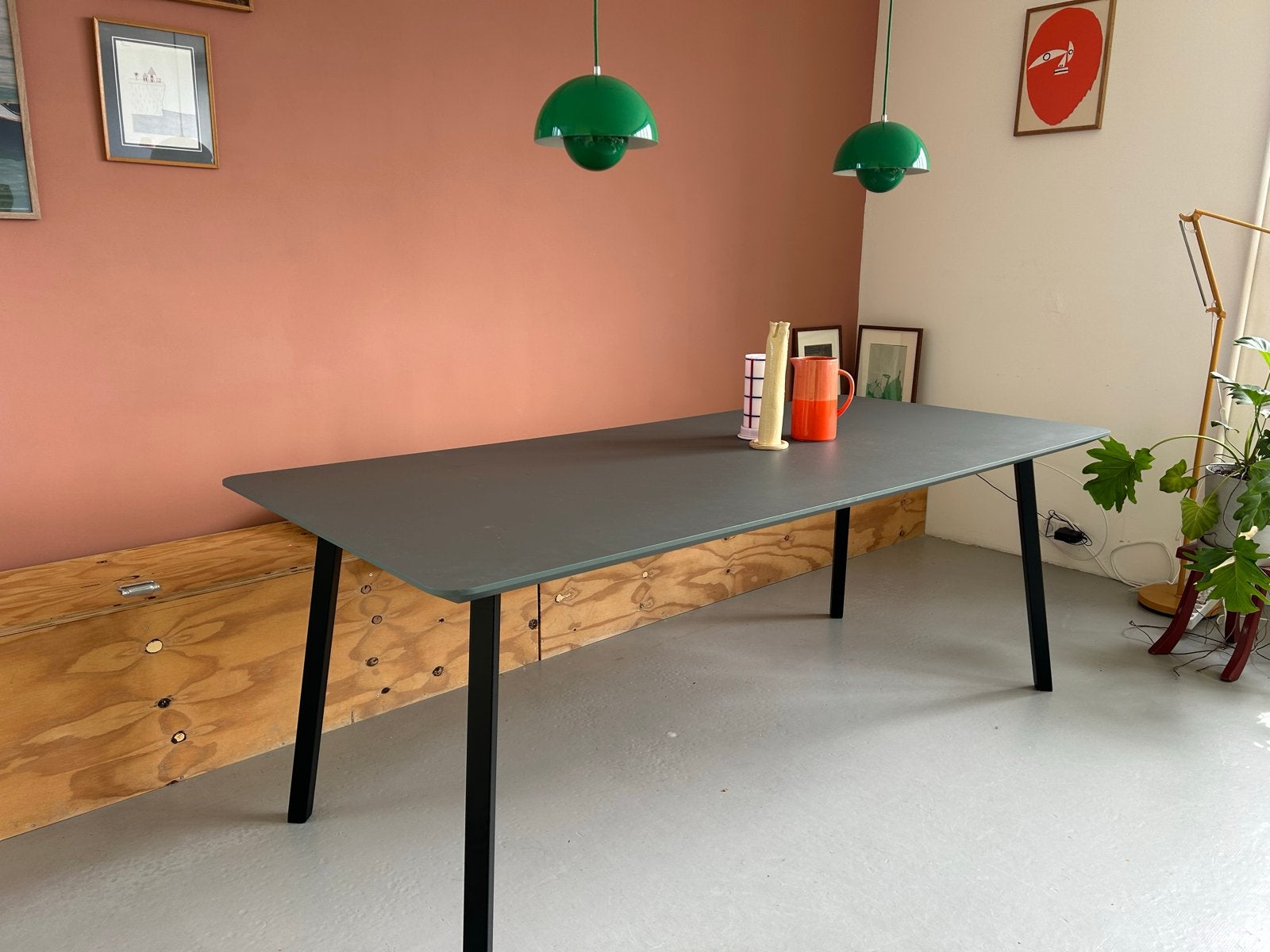 Eettafel Studio Henk Groen Grijs, Ophalen, Overige materialen, 50 tot 100 cm, Zo goed als nieuw
