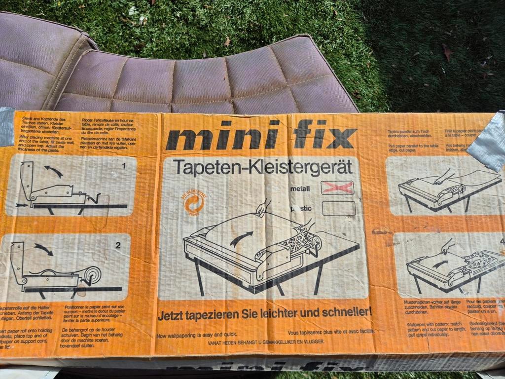 Mini Fix Behangplakmachine - Metalen Uitvoering, Ophalen, Zo goed als nieuw, Overige typen