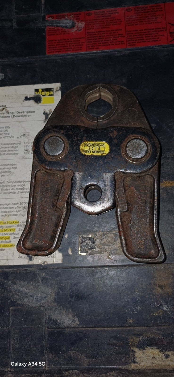 Prijs voor drie Viega PT2 persbek - Gebruikt 22. 28. 35, Ophalen of Verzenden, Gebruikt, Overige typen, Viega