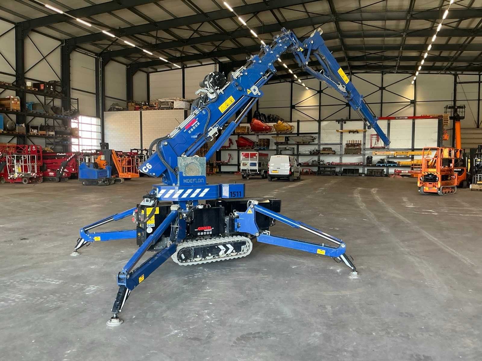 2017 Hoeflon C6 Mini Rups Telescoopkraan, Zakelijke goederen, Machines en Bouw | Kranen en Graafmachines, Kraan