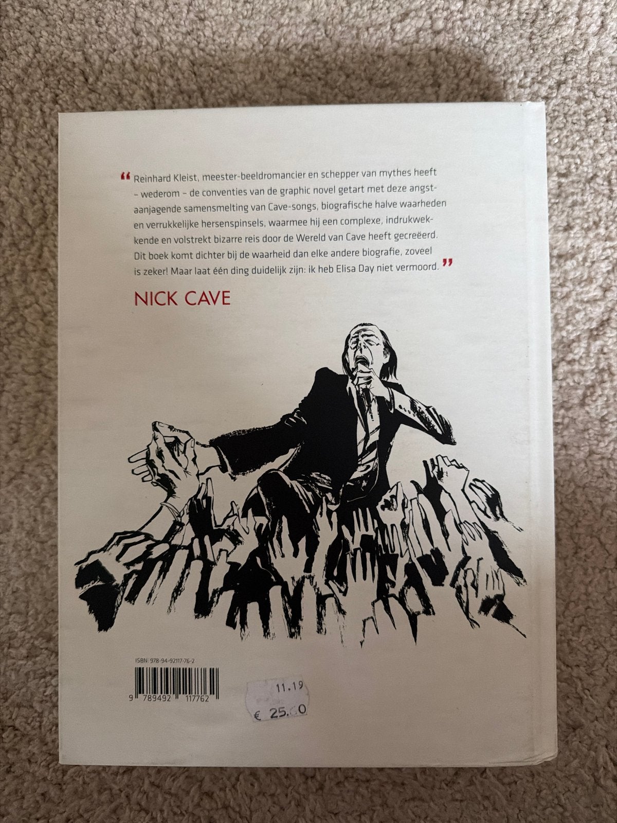 Nick Cave: Mercy on Me - De Getekende Biografie, Ophalen of Verzenden, Zo goed als nieuw, Kunst en Cultuur