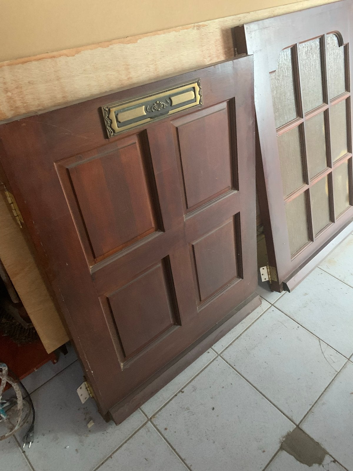 Massief hardhouten boerendeur (2 delen) incl. hang- en sluit, 80 tot 100 cm, Ophalen of Verzenden, 200 tot 215 cm, Hout