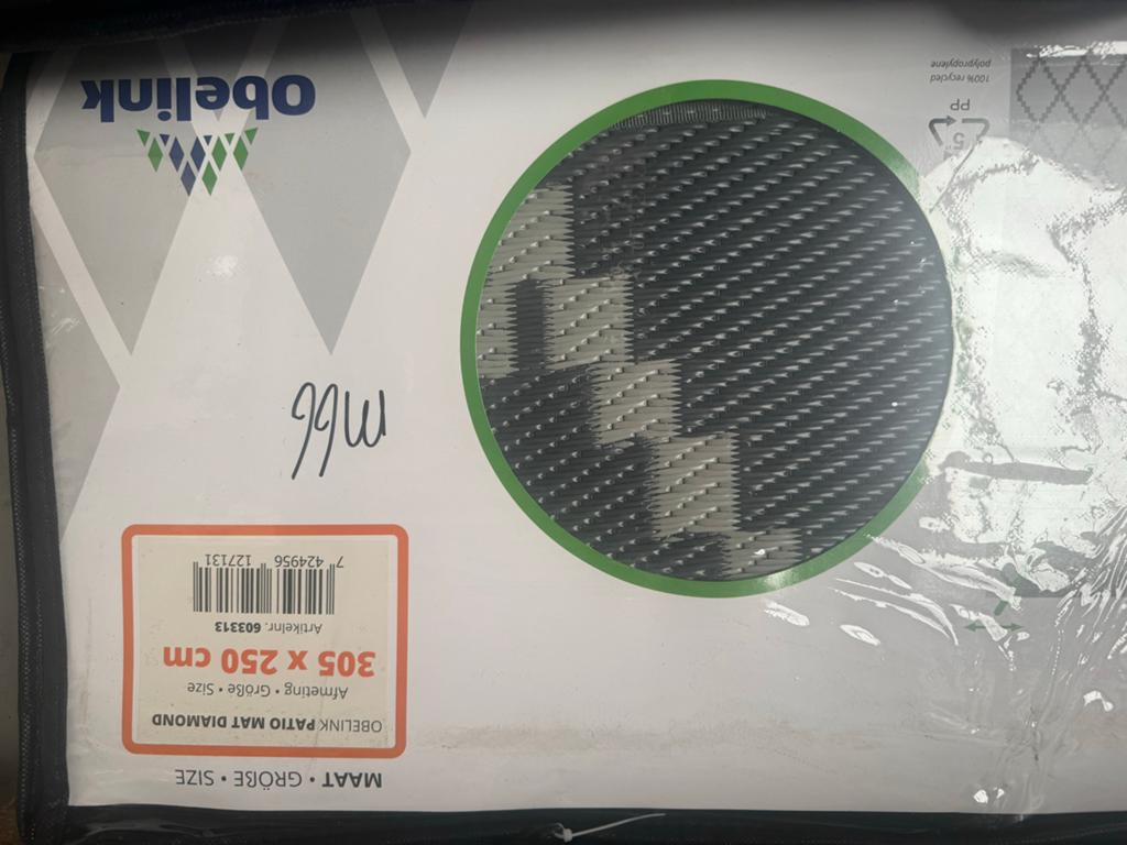 Obelink Patio Mat Diamond 305x250 cm - Nieuw, O, O, O, Nieuw