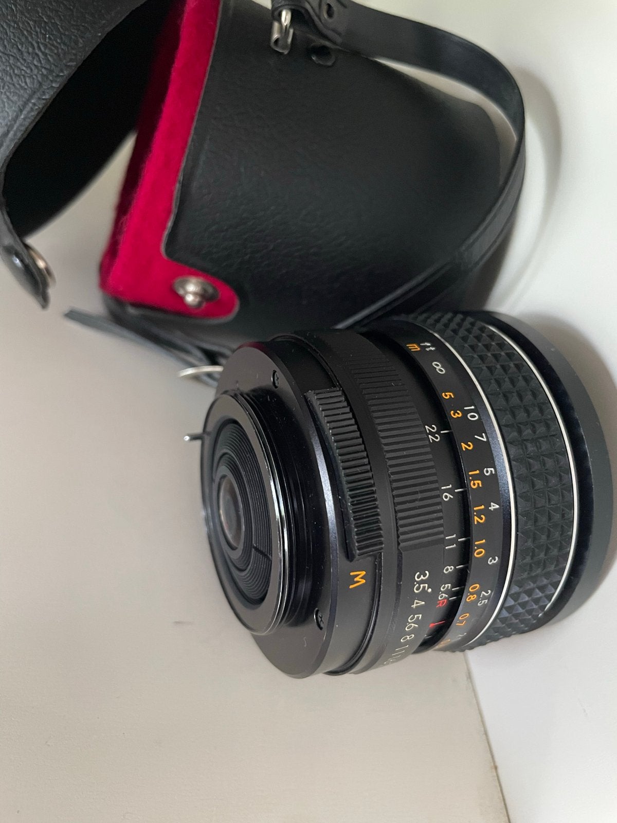 Pallas Auto 1:3.5 f=23mm Fisheye-lens met case, Overige merken, Gebruikt, Beschermhoes/tas, Fisheye-lens
