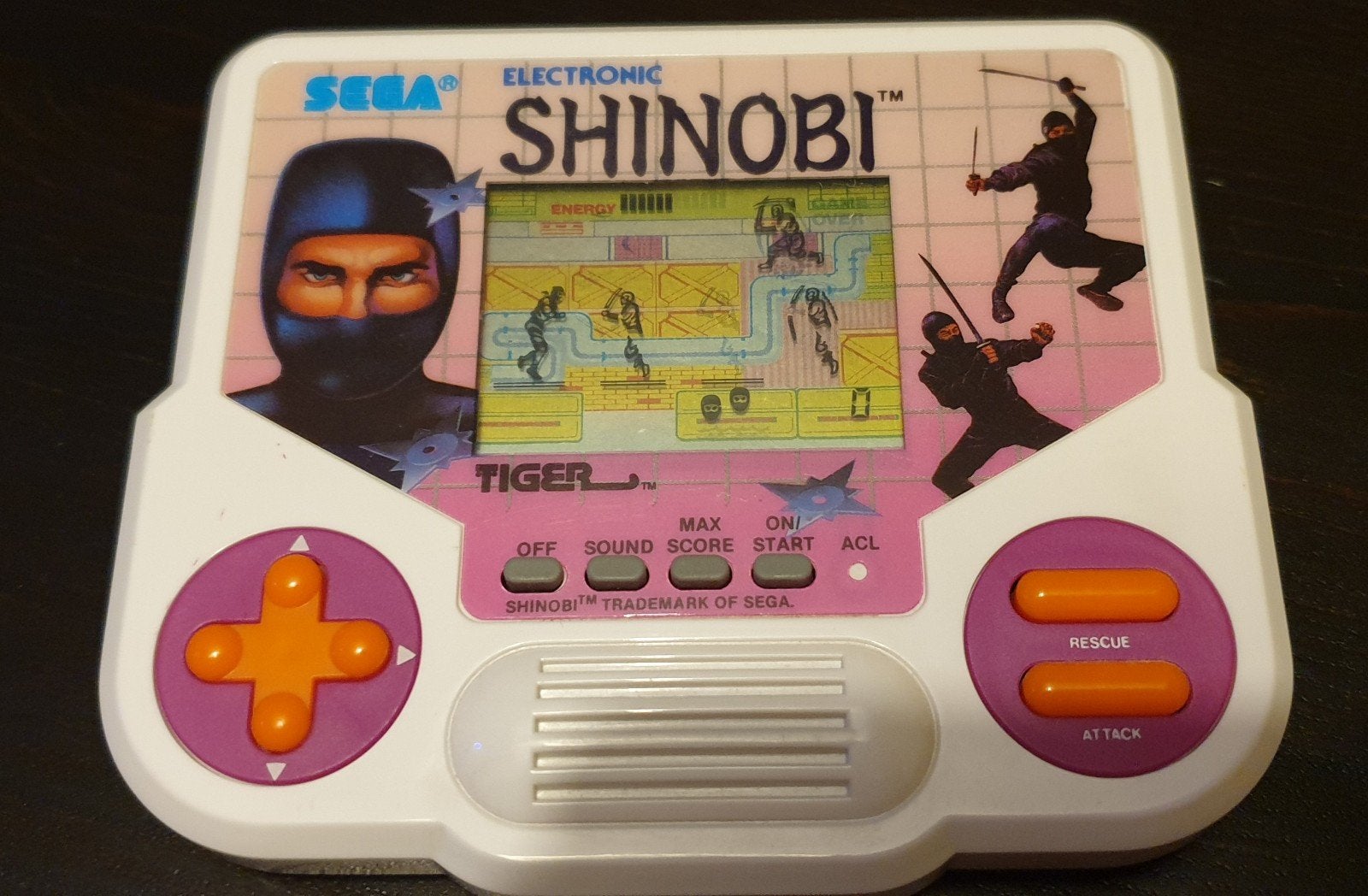 Sega Electronic Shinobi Tiger handheld game, Ophalen of Verzenden, Overige merken, Gebruikt