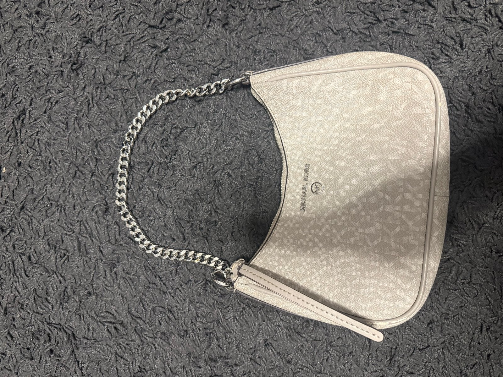 Michael Kors schoudertasje, Ophalen of Verzenden, Zo goed als nieuw, Beige, Schoudertasje