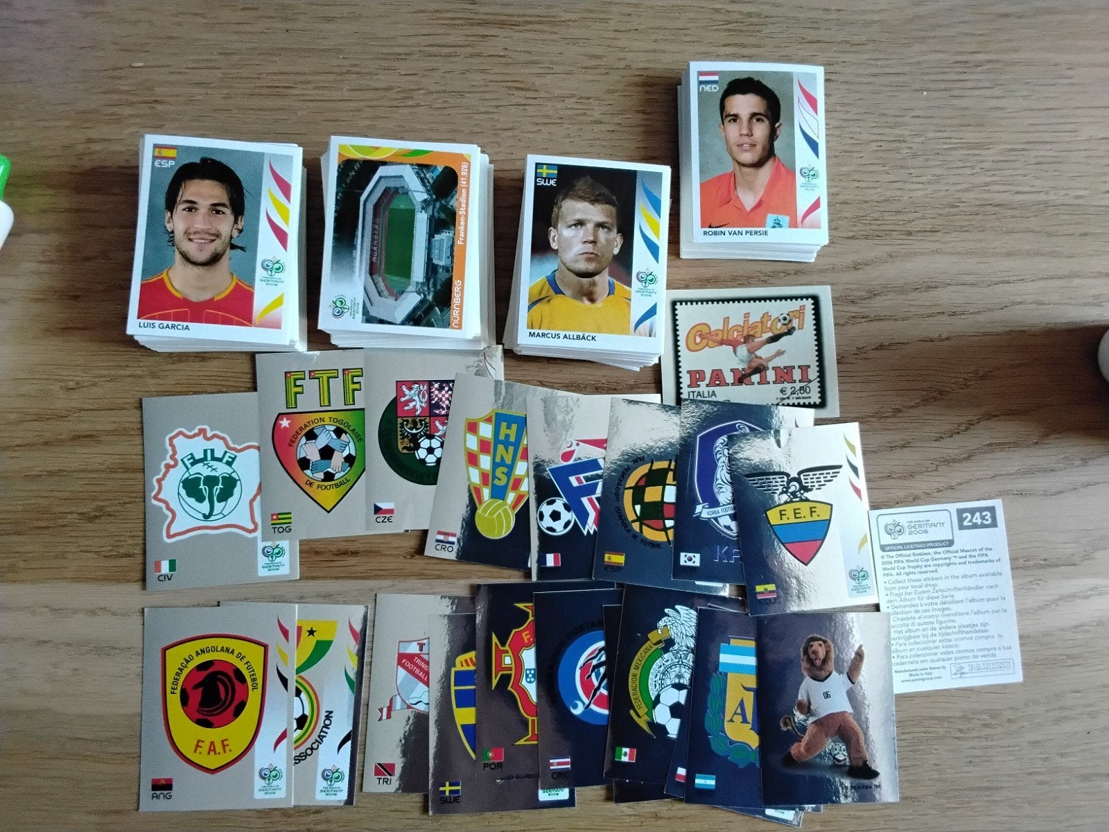 WK 2006 430  verschillende Panini World Cup 2006, Ophalen of Verzenden, Zo goed als nieuw, Poster, Plaatje of Sticker
