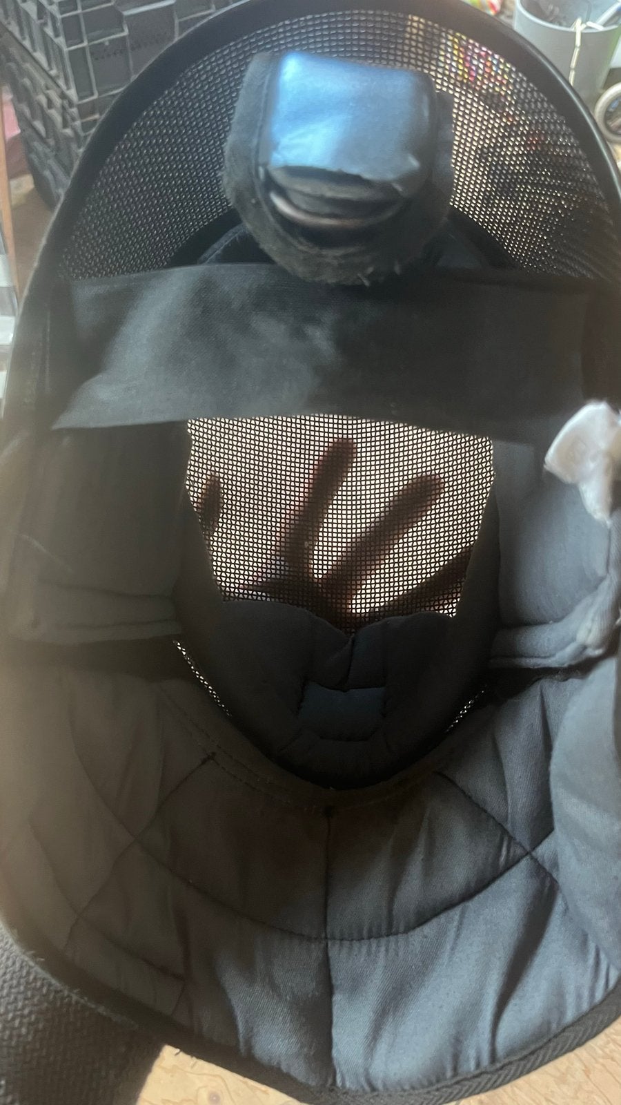 Complete schermuitrusting: masker, wapen, kleding en tas, Ophalen of Verzenden, Gebruikt