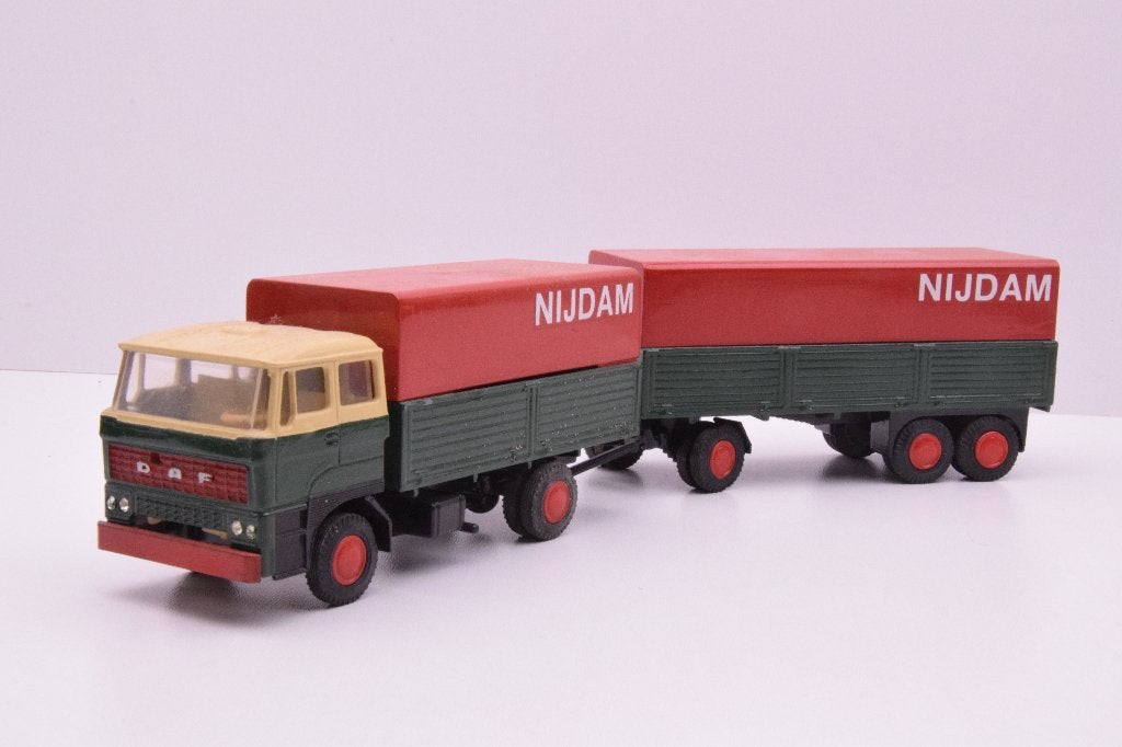 DAF 2800 combi  ''  Nijdam Transport  ''  Lion Car, Ophalen of Verzenden, Zo goed als nieuw, Bus of Vrachtwagen, Lion Toys