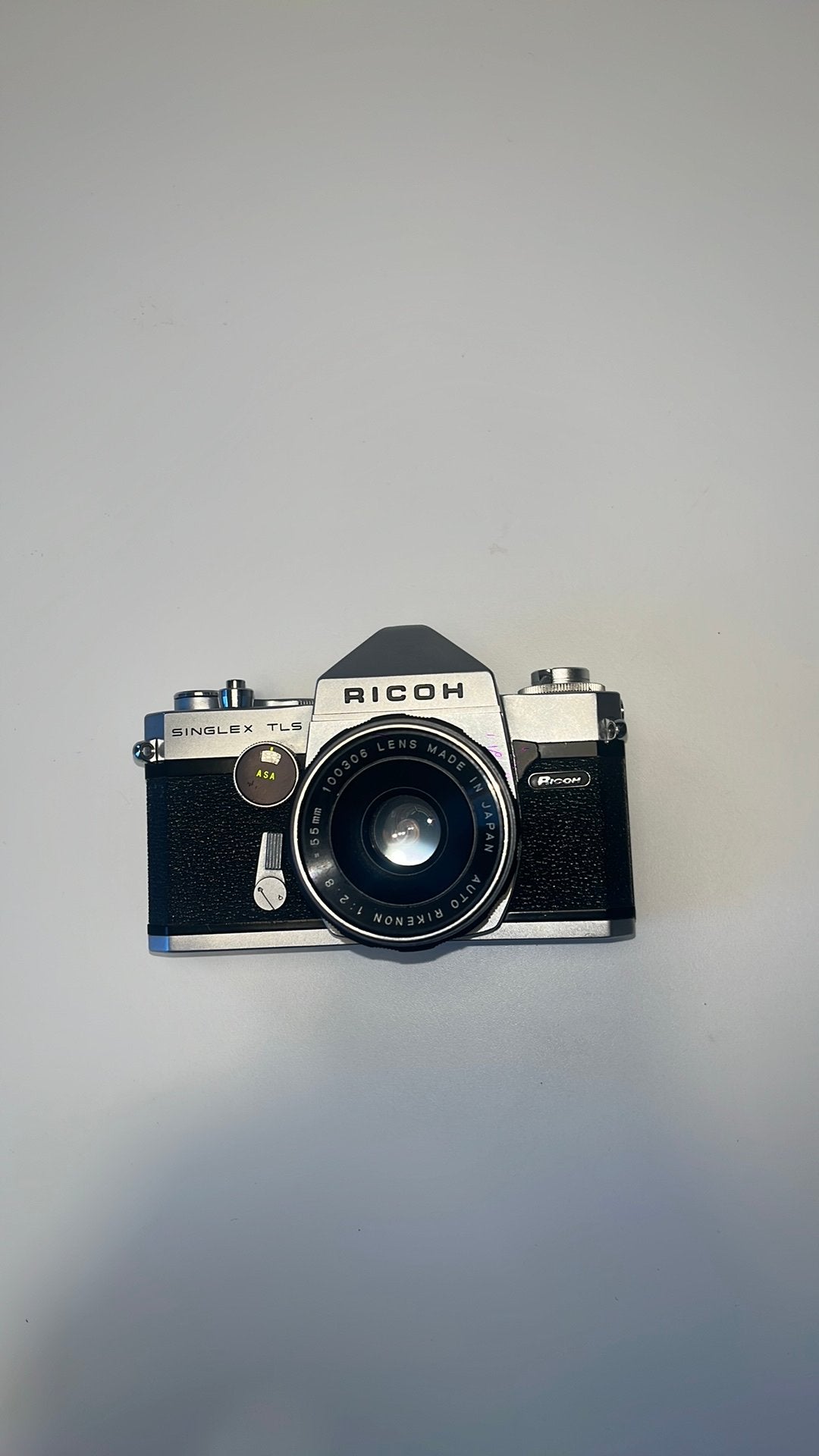 Ricoh singlex tls Getest met film, Ophalen of Verzenden, Zo goed als nieuw, Spiegelreflex, Overige Merken