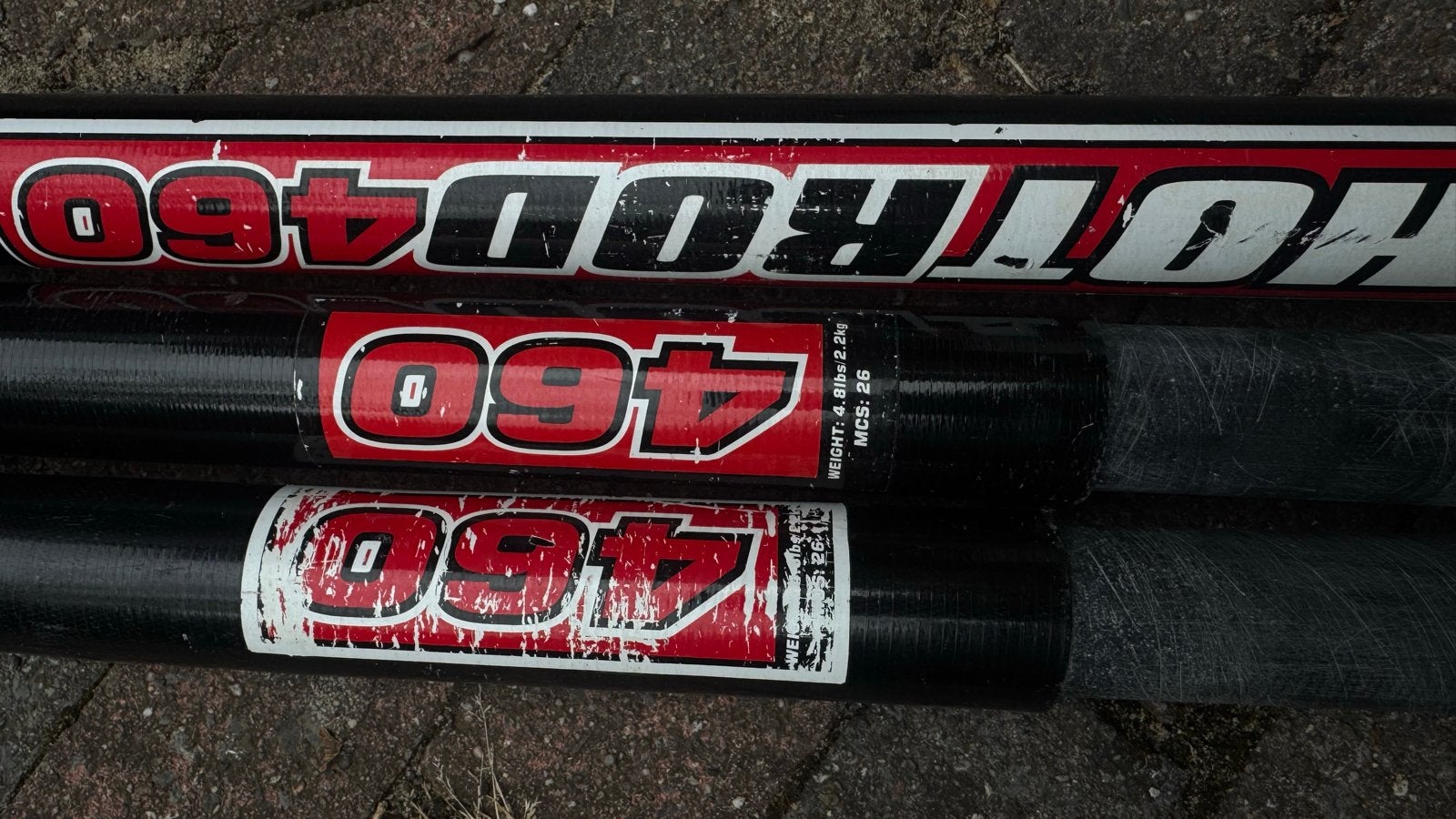 460 RDM Hotsails Hotrod 97% carbon mast (incl. hoes), Watersport en Boten, Windsurfen, Mast, Ophalen, Overige merken, Gebruikt