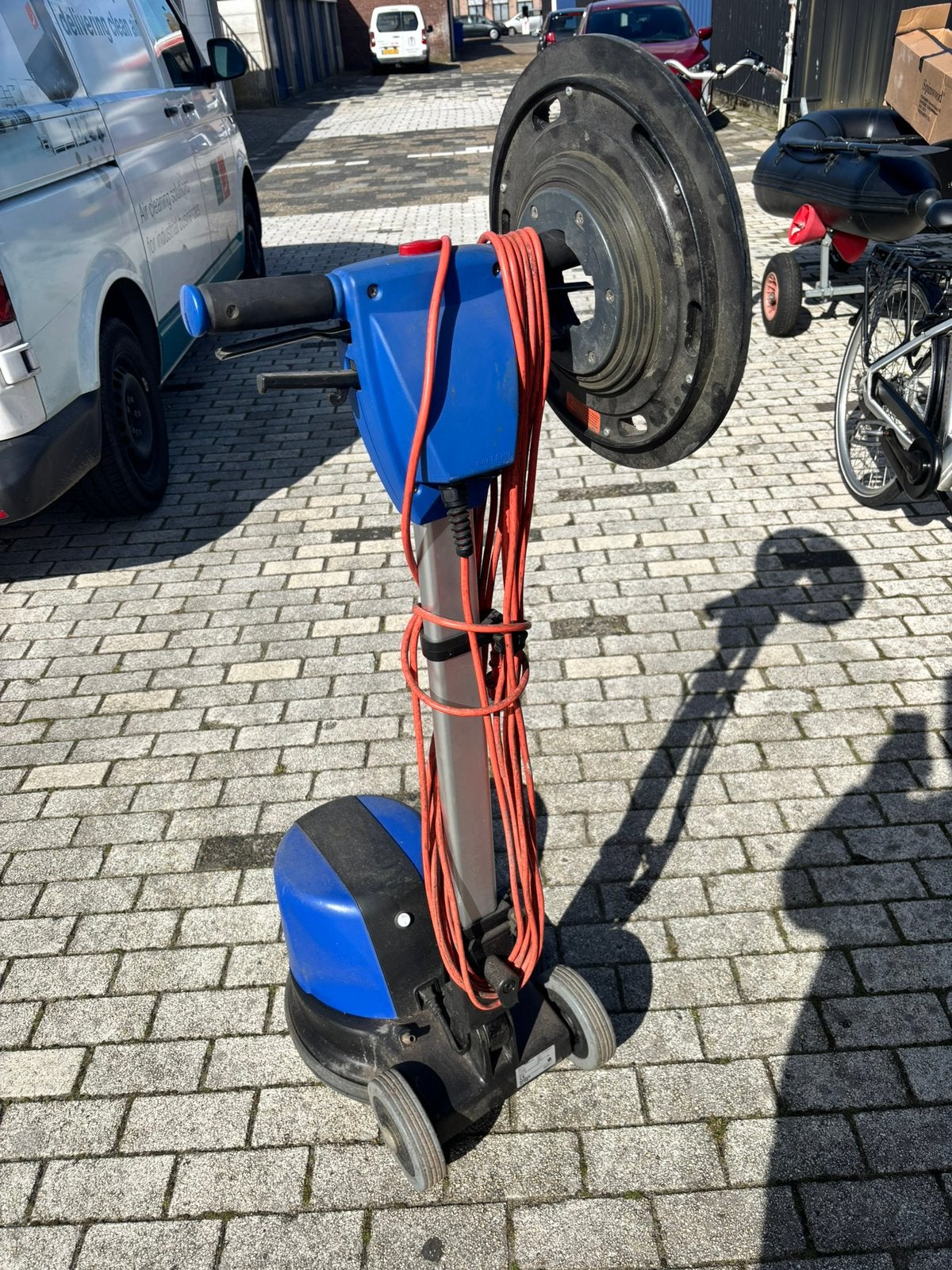nilfisk spintec 443 ds Professionele Schrobmachine, Doe-het-zelf en Verbouw, Reinigingsmachines, Ophalen, Zo goed als nieuw