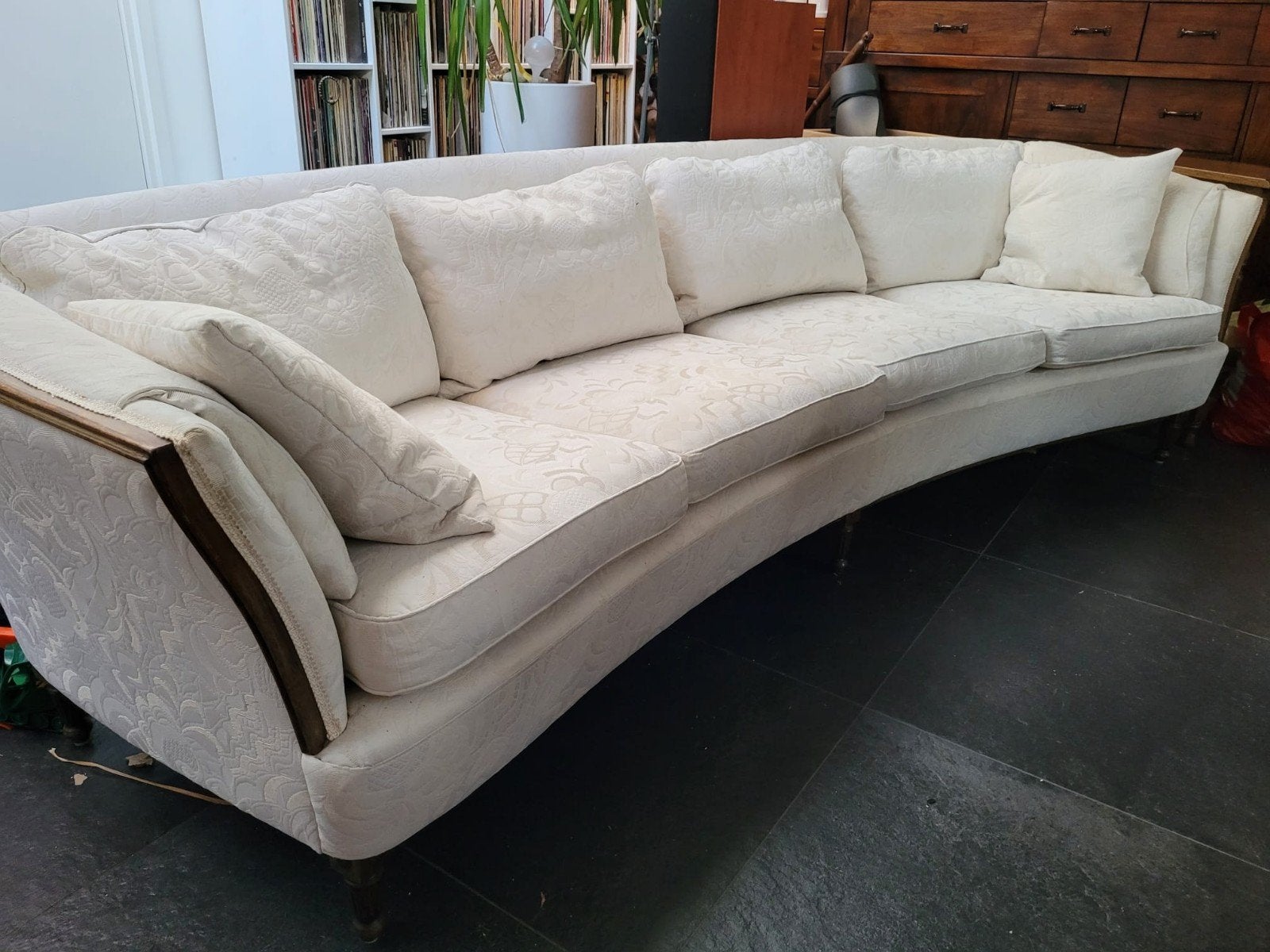 Antieke Hollywood Regency Bank - 4 Persoons, Ophalen of Verzenden