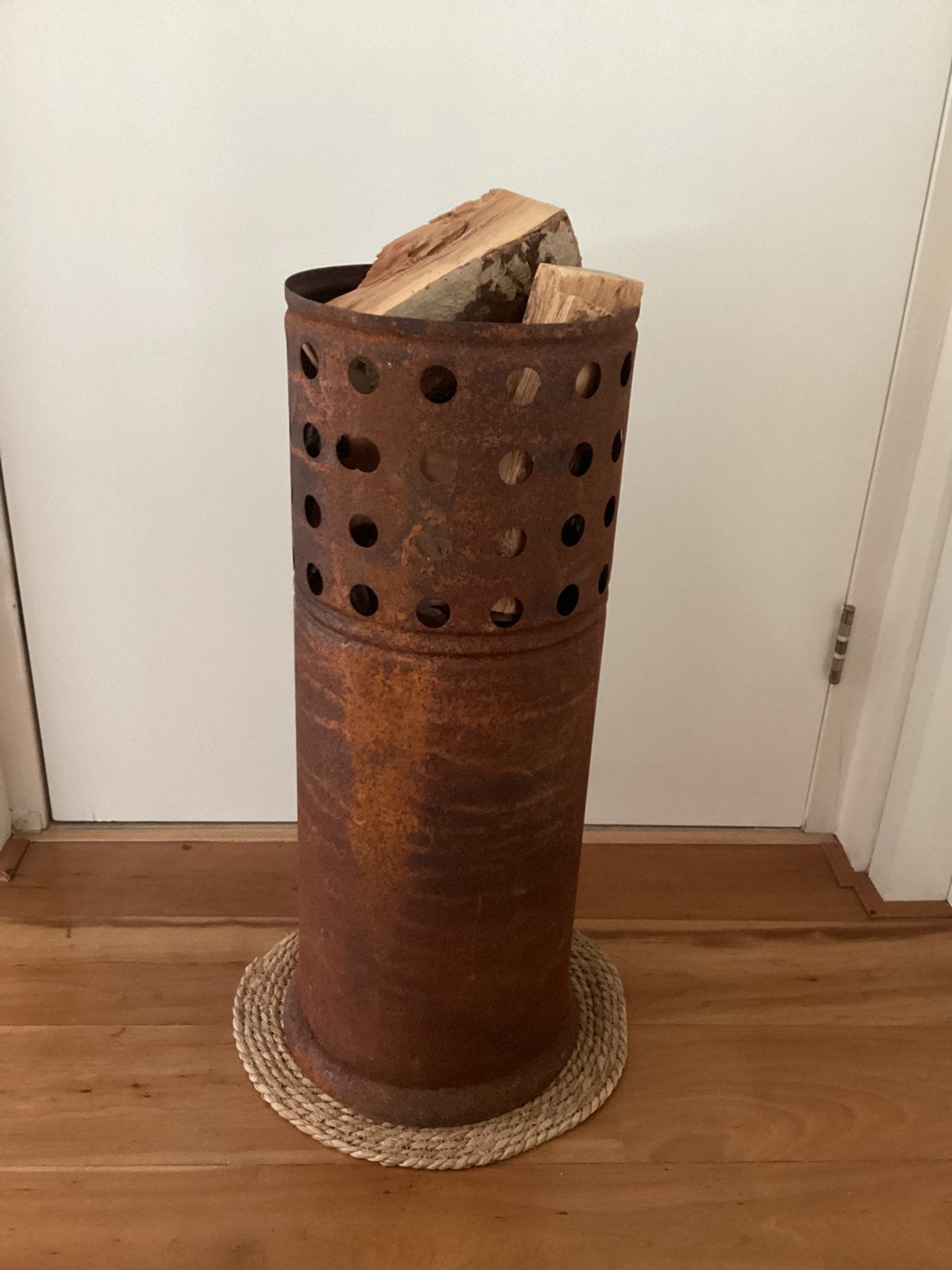 Vuurkorf voor buiten of binnen ter decoratie met lampjes, Ophalen, Zo goed als nieuw