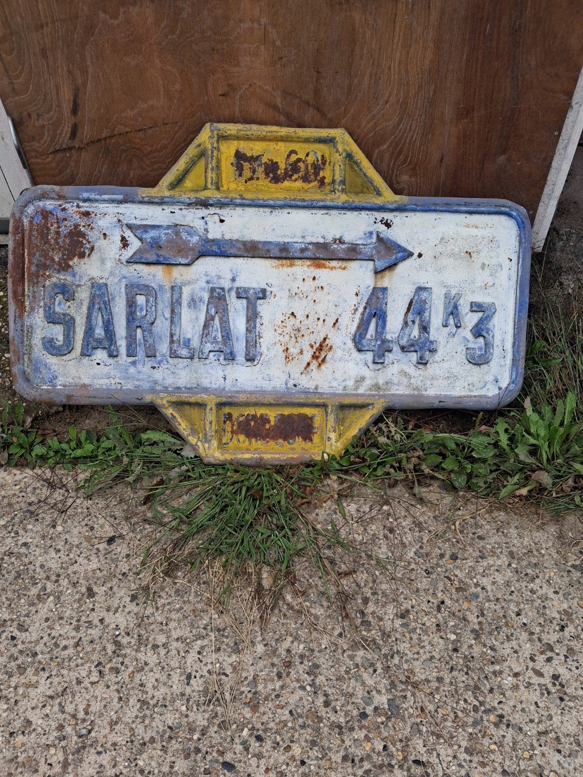 wegwijzerbord  1925   frankrijk, Ophalen, Citroën, Nieuw, Bumper