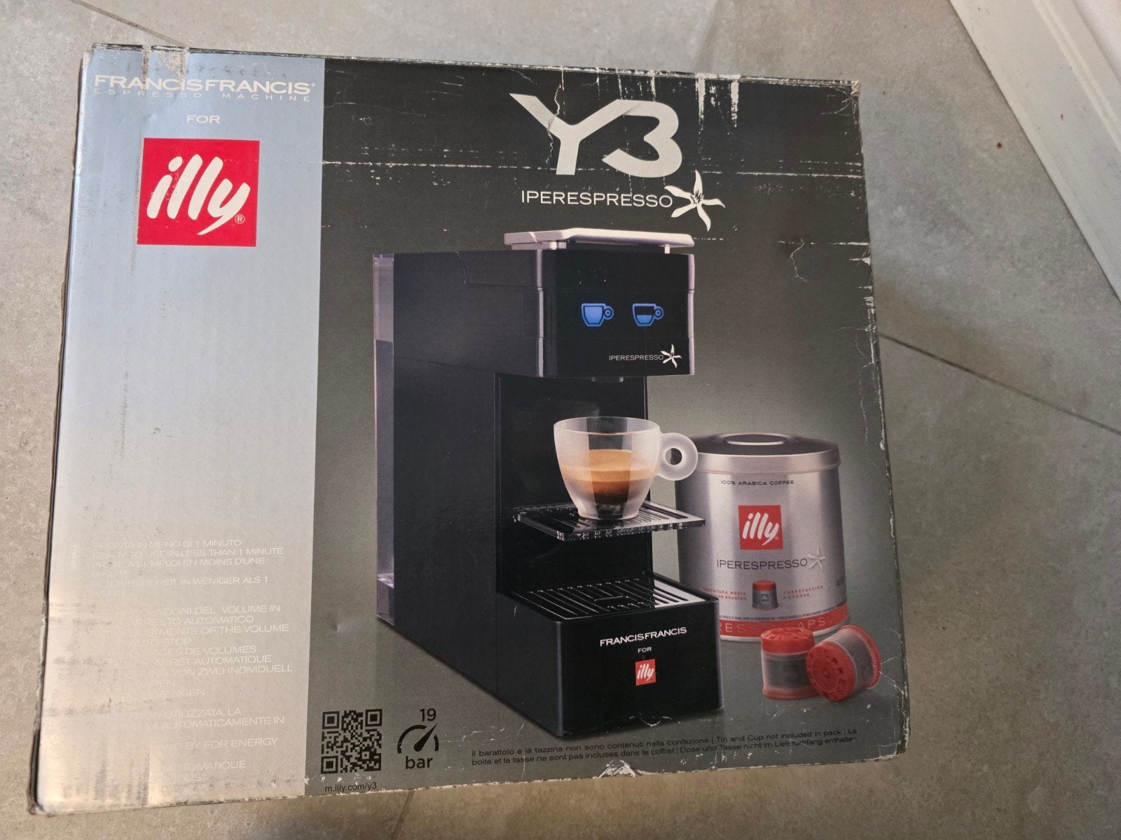 Nieuw Illy Iperespress Y3 Koffiezetapparaat + 2 kopjes, Koffiepads en cups, Espresso apparaat, Nieuw, Ophalen of Verzenden