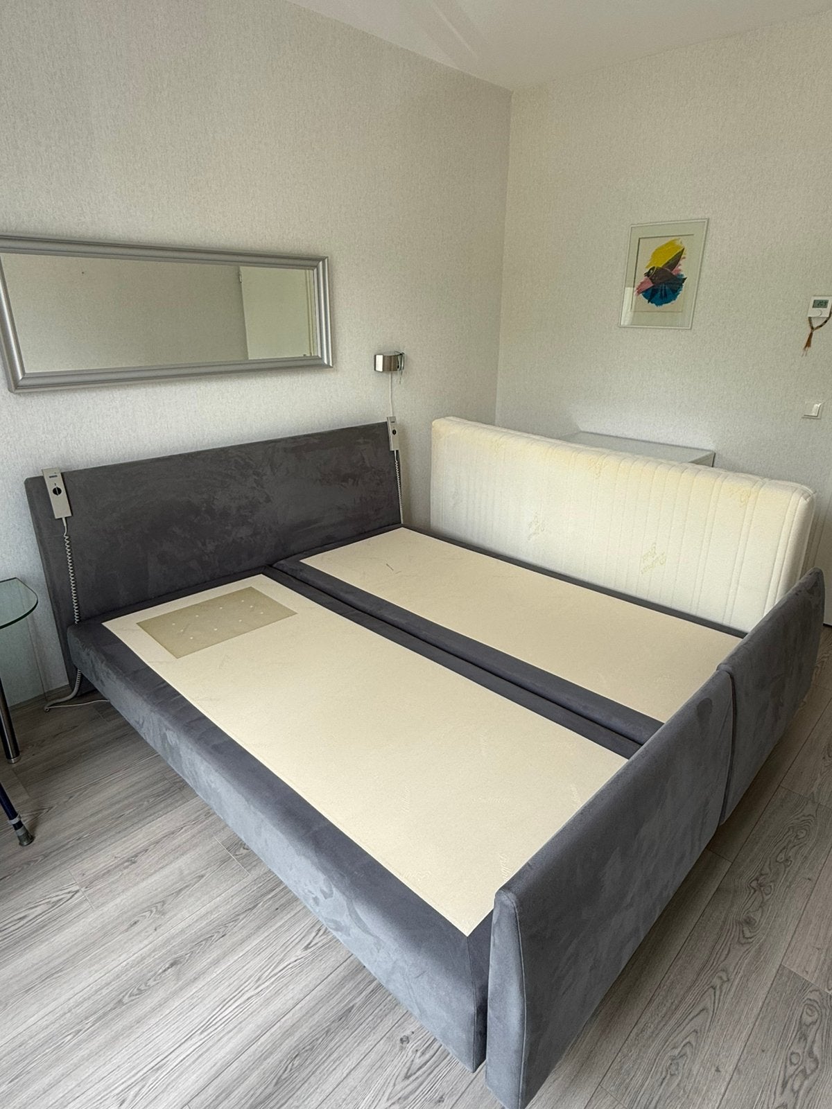 Pullman elektrische boxspring - verstelbaar, Ophalen, Tweepersoons, 180 cm, Stof