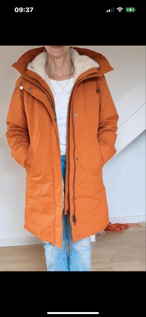Sissy Boy Pargo jas oranje maat S met uitneembare faux fur, Ophalen of Verzenden, Gedragen, Maat 36 (S), Oranje