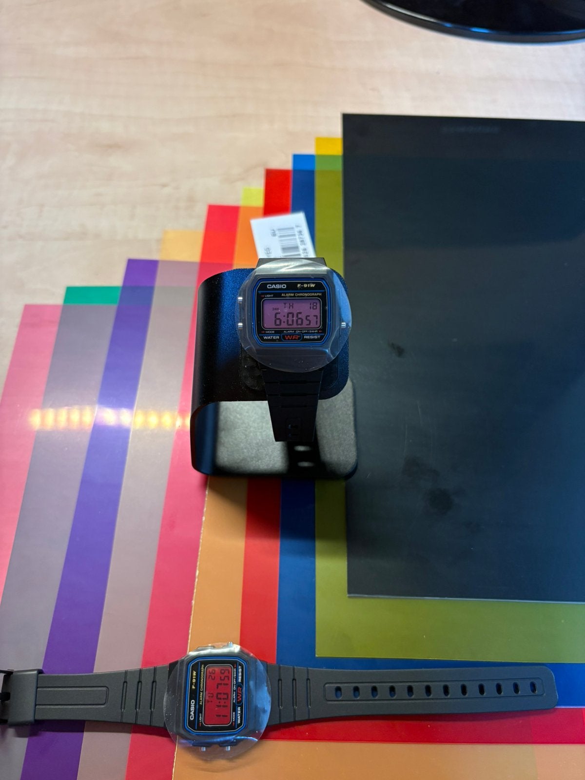 Casio F91-W Customized, Casio, Kunststof, Polshorloge, Nieuw