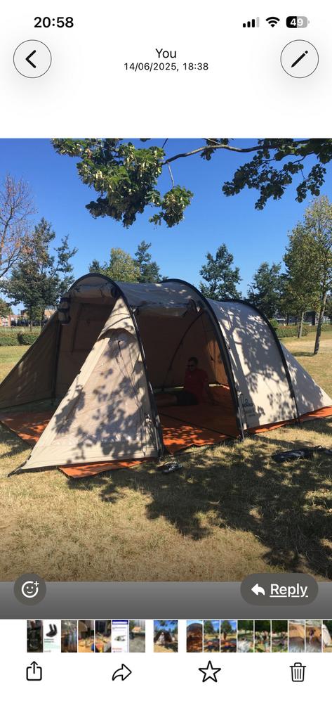 Nomad Makonde tent, Caravans en Kamperen, Ophalen, Gebruikt, Tot en met 4