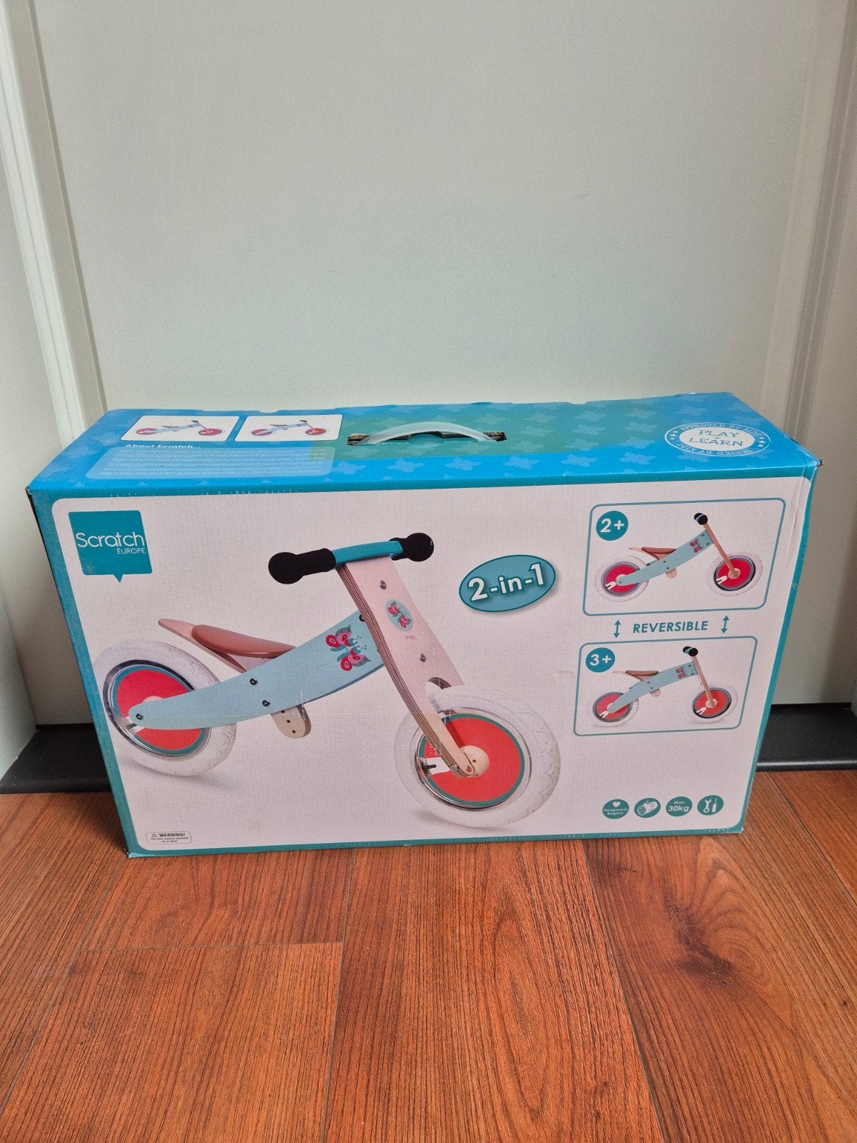 Nieuwe Scratch Loopfiets 2-in-1 in doos, Ophalen of Verzenden, Nieuw, Loopfiets