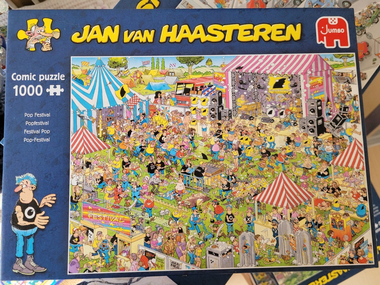 popfestival 1000 stukjes JVH puzzel, Ophalen of Verzenden, 500 t/m 1500 stukjes, Zo goed als nieuw