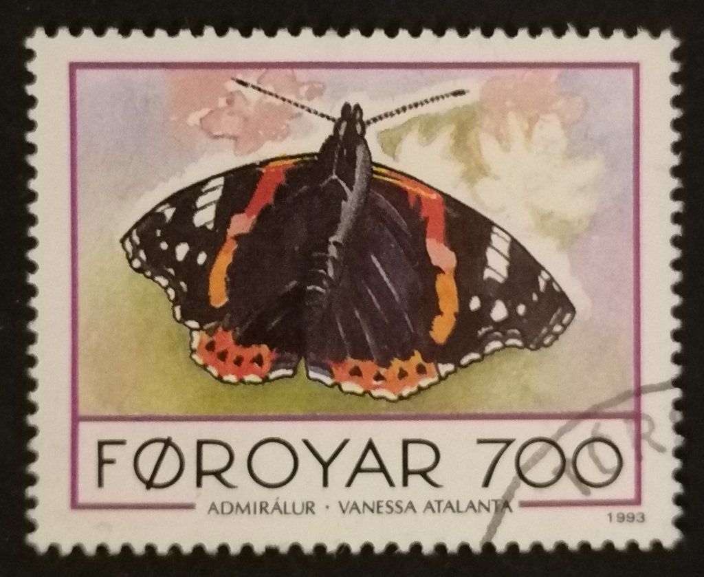 FARÖER - vlinder 1993, Verzenden, Overige landen, Gestempeld
