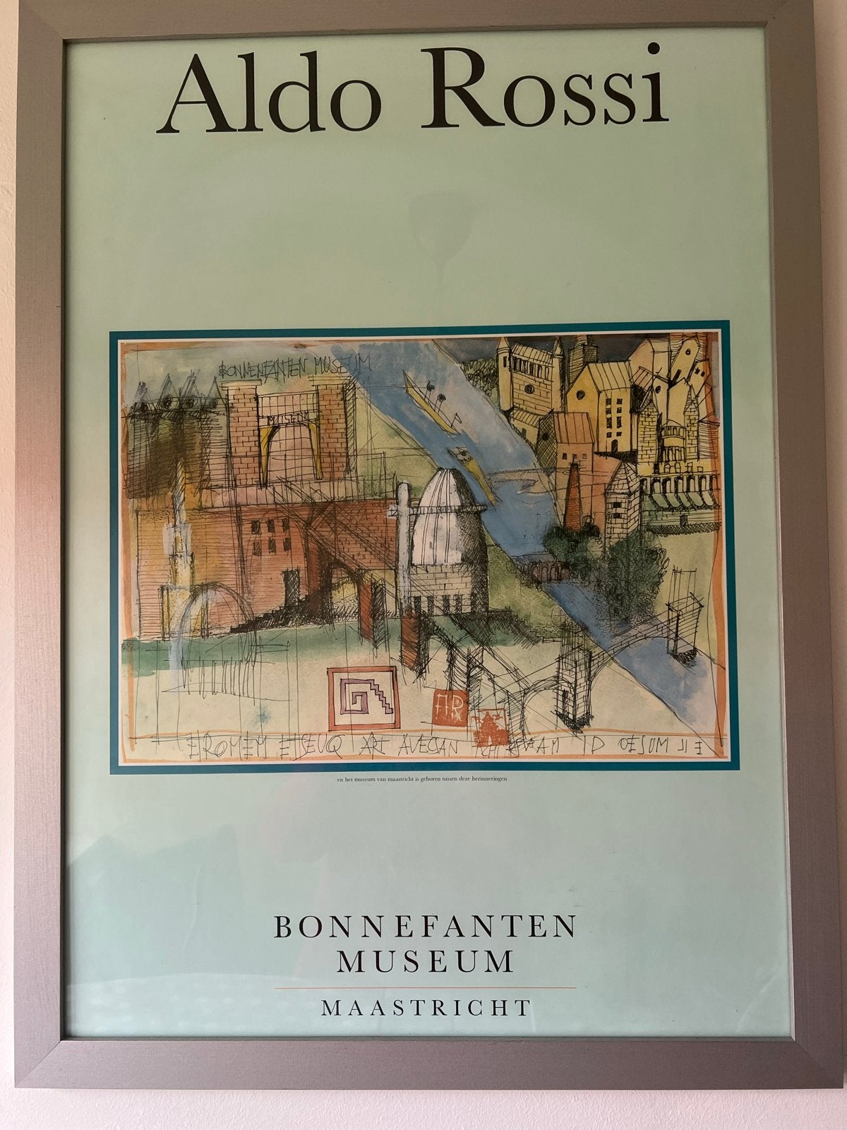 Aldo Rossi Bonnefanten Museum Maastricht Poster, Ophalen of Verzenden