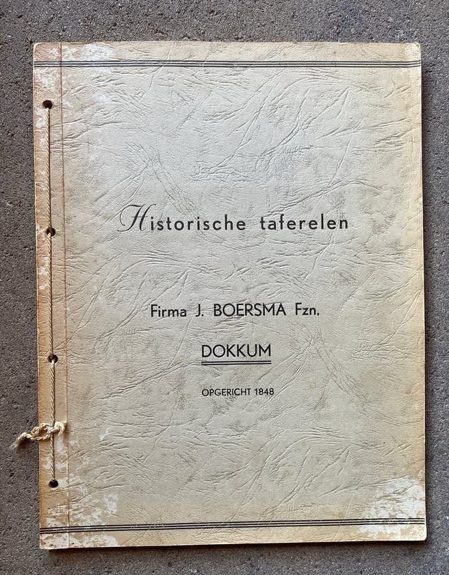 Historische taferelen - Firma J. Boersma Fzn. Dokkum, Boeken, Ophalen of Verzenden, Gelezen