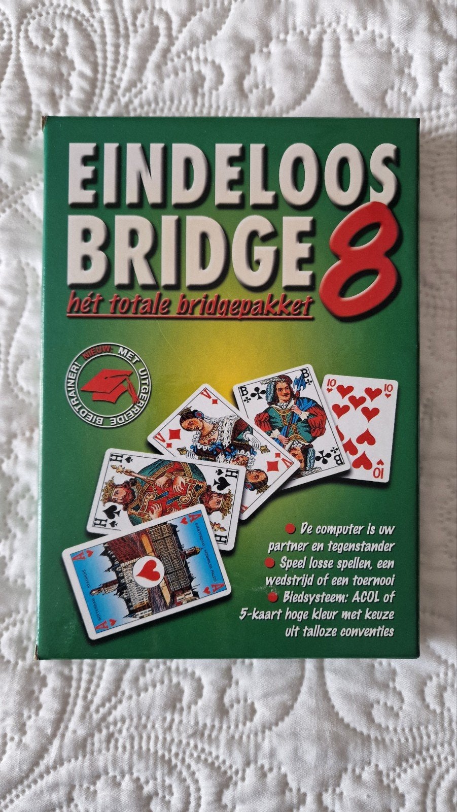 Eindeloos Bridge 8 compleet pakket met handleiding & CD-ROM, Een of twee spelers, Ophalen of Verzenden, Zo goed als nieuw