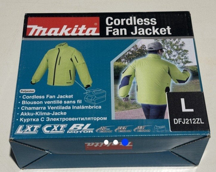 NIEUWE reflecterende Makita DFJ212ZL Klimaatjack L, Ophalen of Verzenden, Nieuw