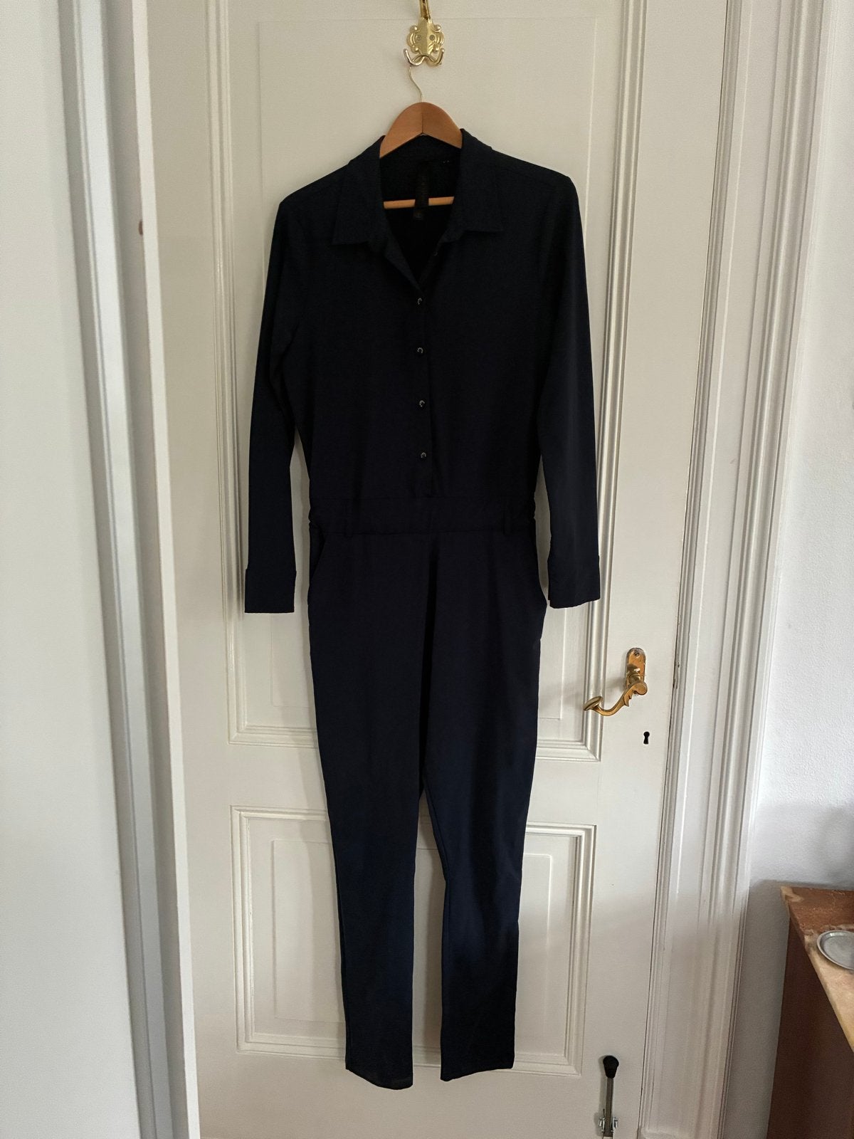 Je M'appelle jumpsuit maat L - Donkerblauw, Kleding | Dames, Ophalen of Verzenden, Zo goed als nieuw, Maat 42/44 (L), Blauw