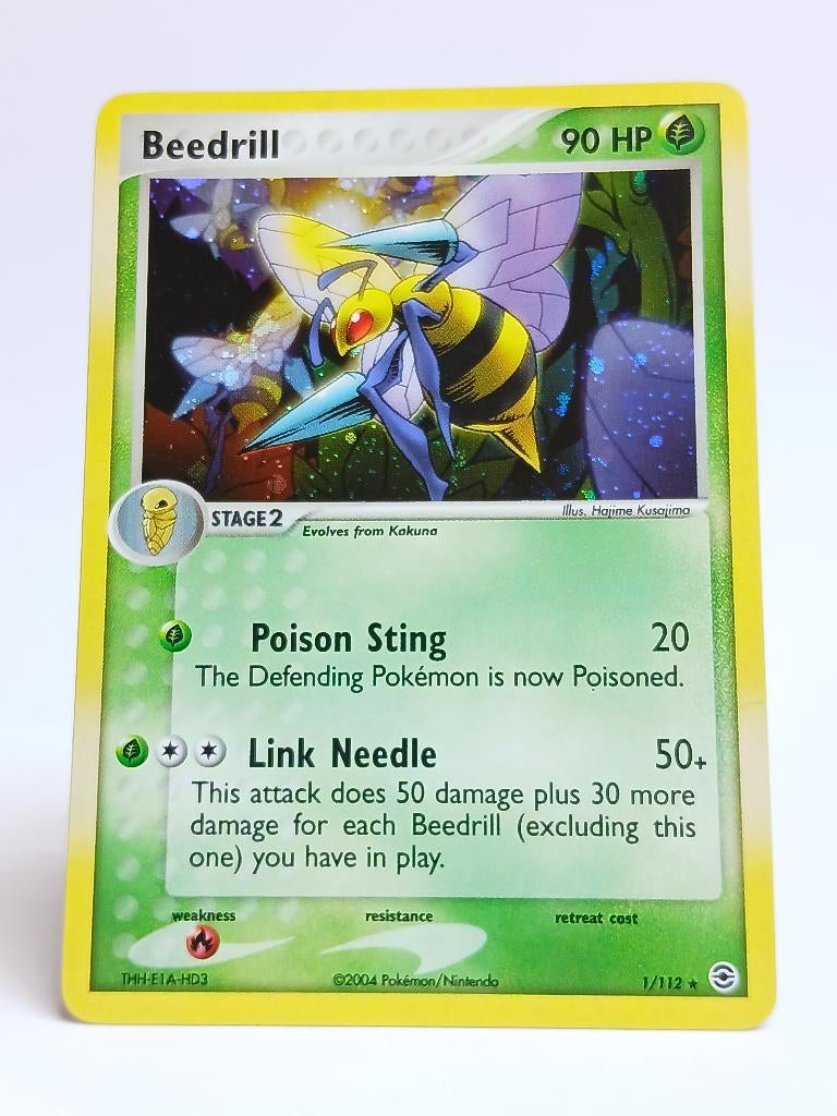 Pokémon - EX FireRed & LeafGreen - Beedrill - 1/112 - Holo, Verzenden, Zo goed als nieuw, Losse kaart, Foil