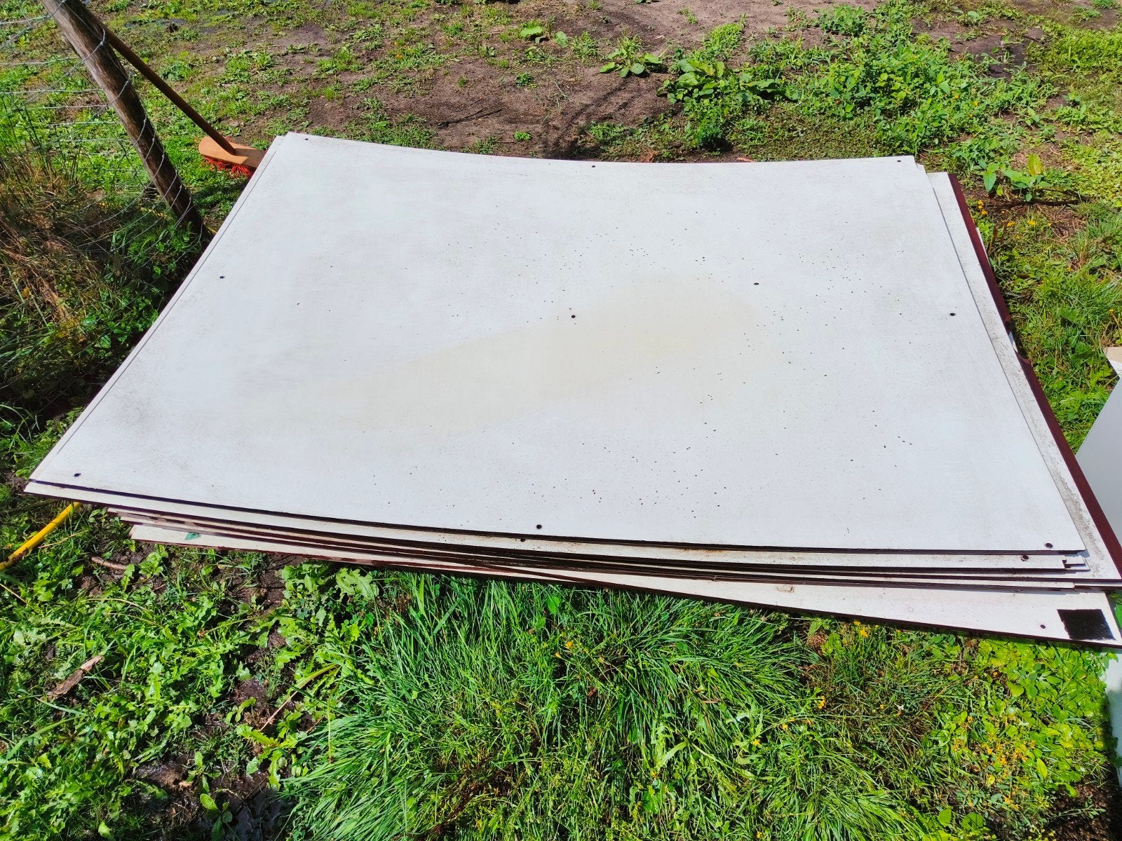 12st gebruikte Trespa platen - licht gebogen, Ophalen, Gebruikt, HPL, Minder dan 20 mm
