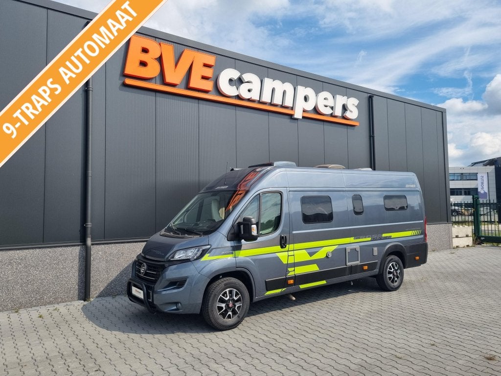 Hymer Yellowstone 640 Lengtebed Luchtvering, Automaat, Buscamper of Camperbus, Fiat, Tot en met 2