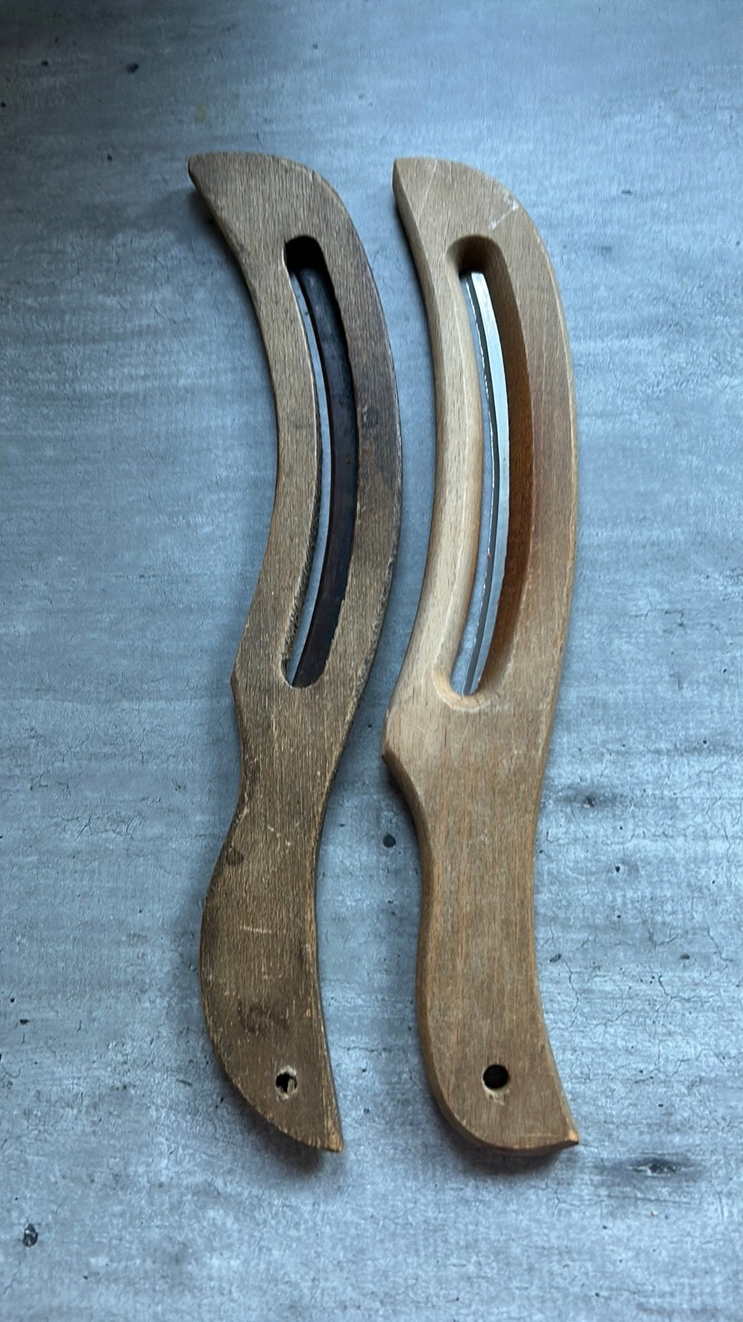 2 x antiek koolmes, 34 cm alleen samen te koop, Antiek en Kunst, Antiek | Keukenbenodigdheden, Ophalen of Verzenden