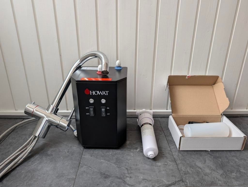 Howat 3-in-1 kokend water kraan + boiler, Ophalen, Overige typen, Zilver, Zo goed als nieuw