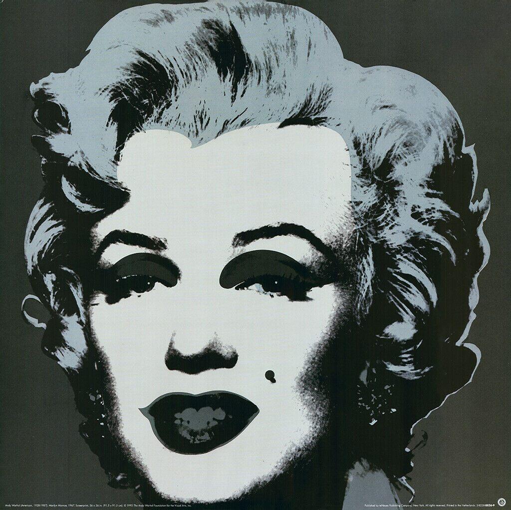 Andy Warhol Kl Offset druk "Marilyn Monroe Black Face"Warh F, Ophalen of Verzenden