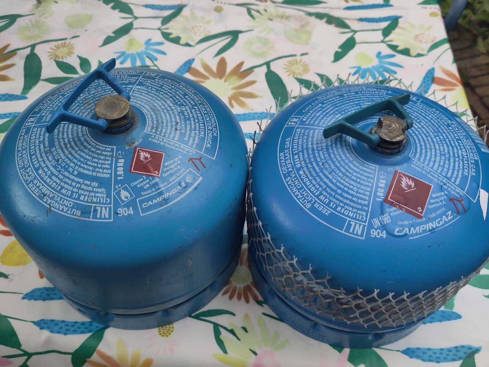 Campingaz gasflessen 1,8 kg (2 stuks), Ophalen, Gebruikt
