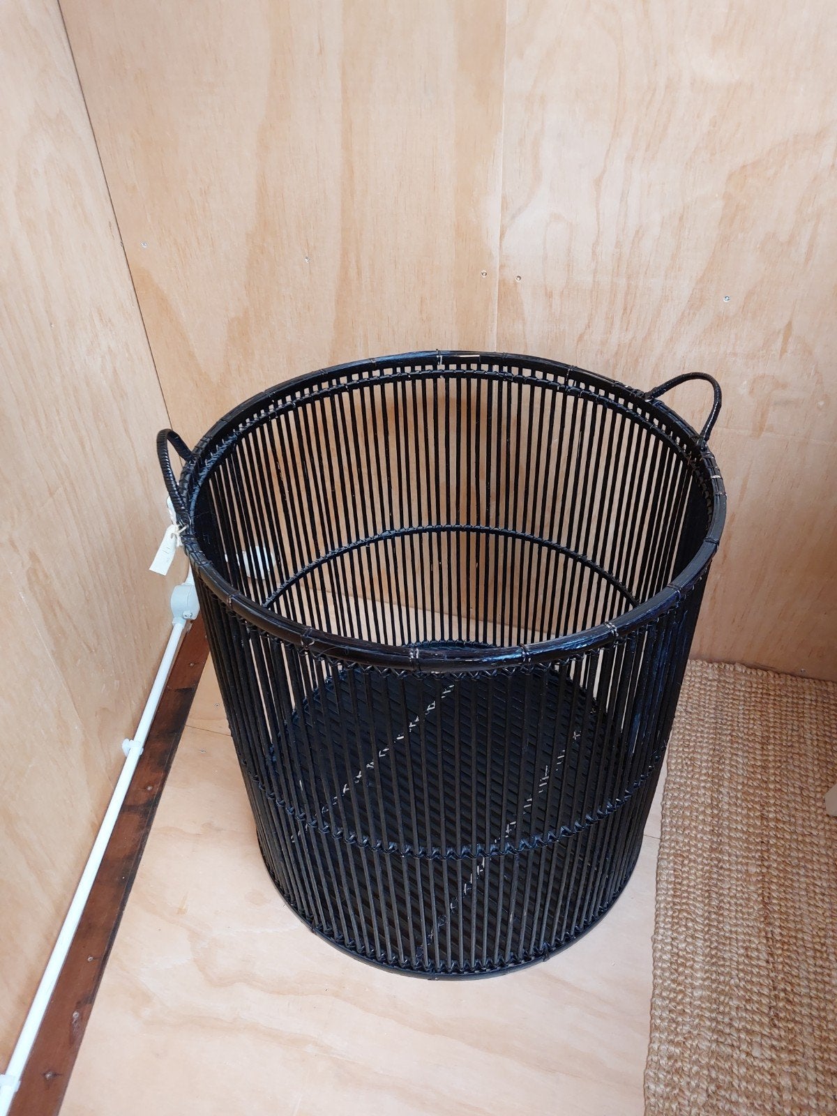 VT wonen Xl mand zwart opbermand wasmand riet, Ophalen, Gebruikt, Rond, Overige materialen