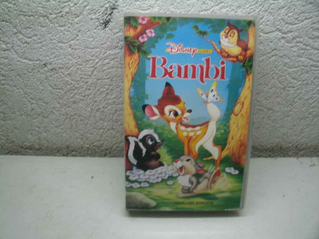 vhs 192a bambi ned gespr, Cd's en Dvd's, Alle leeftijden, Ophalen of Verzenden, Gebruikt